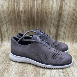 Cole Haan 2.Zerogrand Laser Lined Men’s Size 9M Shoes Dress Oxfords Gray C36071